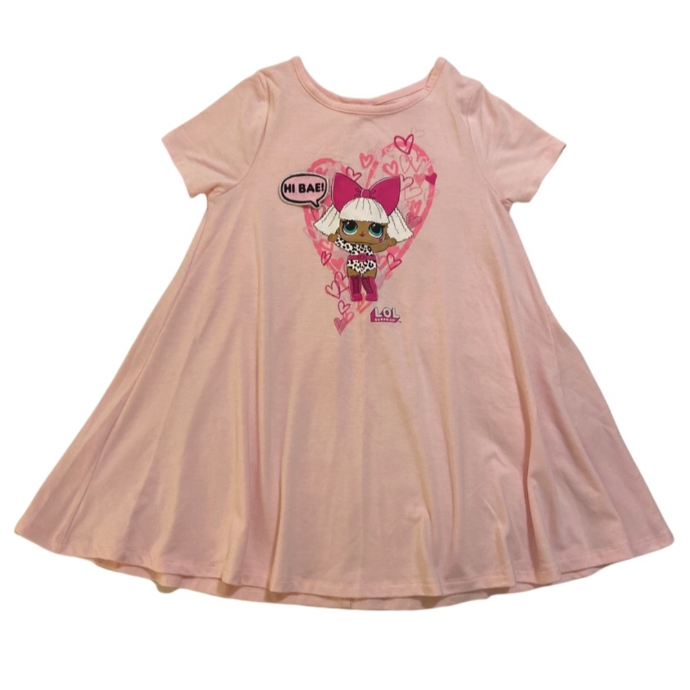 LOL suprise pink swing dress top size 6/6X
